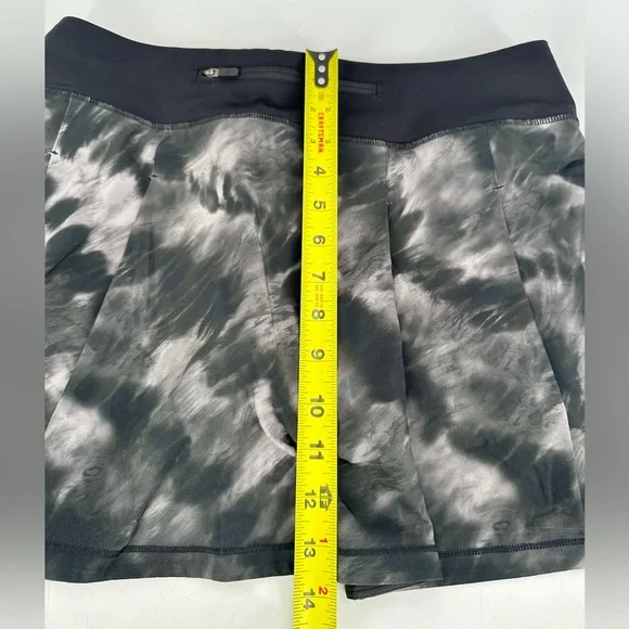 Lululemon Pace Rival Mid-Rise Long Skirt Motion Vista Black Multi Size 8 - Picture 9 of 11